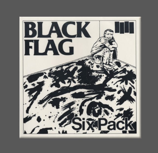BLACK FLAG, Magnet, Button, SIX PACK: (1) Magnet