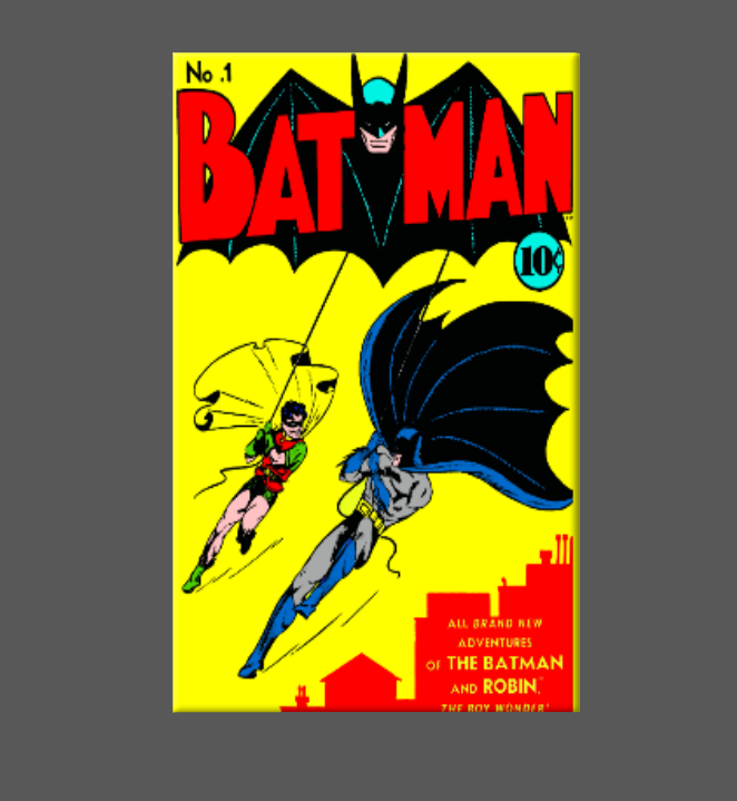 BATMAN, Magnet, Button, Mirror, Comic Book, BATMAN #1, Robin: (1) Magnet