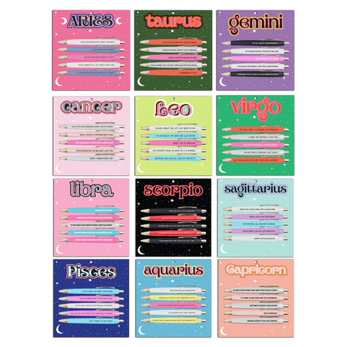 Aquarius Pen Set (astrology, zodiac, funny, gift, friend)