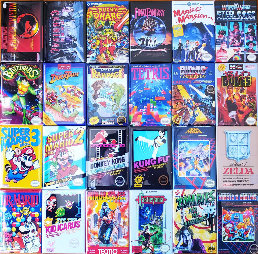 NES, DONKEY KONG, Magnet, Button, Mirror, NINTENDO: (1) Magnet