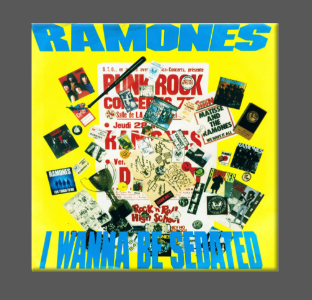 RAMONES, Magnet, Button, I WANNA BE SEDATED: (1) Magnet