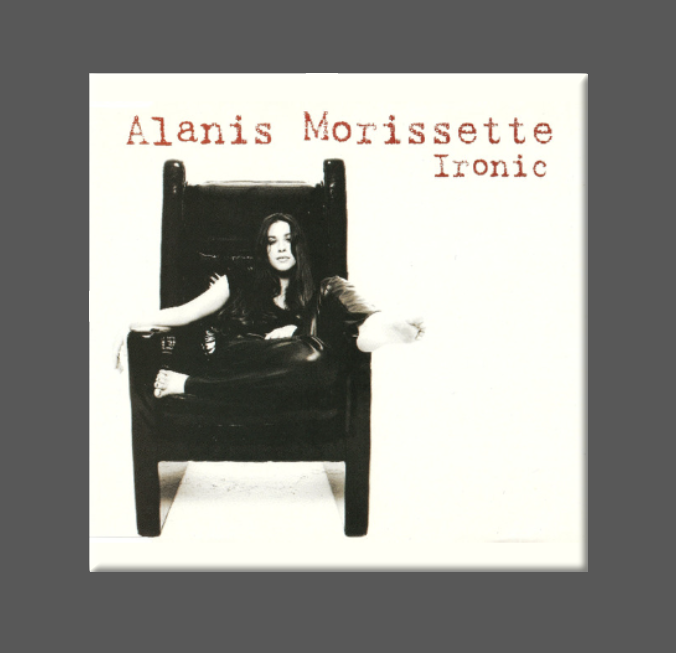 ALANIS, Magnet, Button, Fridge Magnet, IRONIC: (1) Magnet