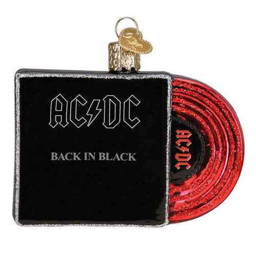 Back In Black Album Cover Ornament: 38072 / 12_10_6_12.5_L / 3 X 4 X 0.75
