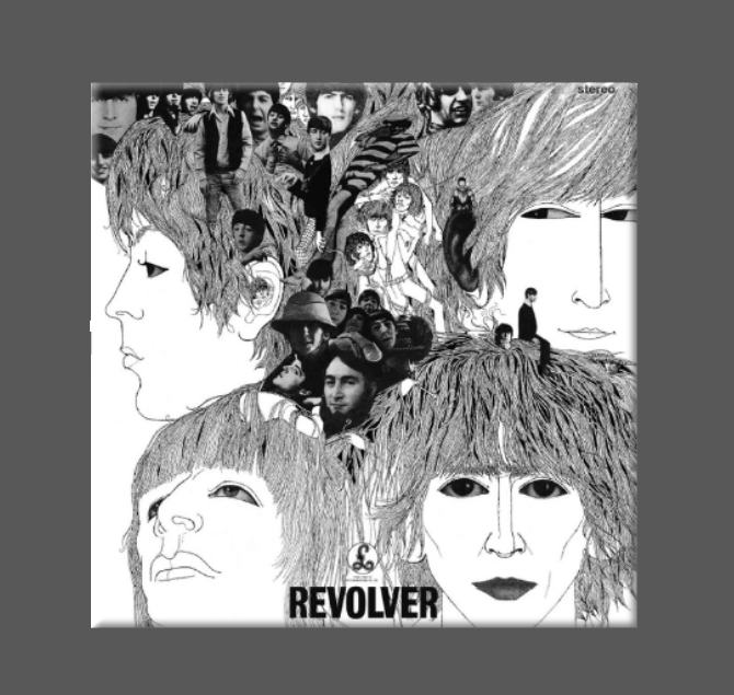 THE BEATLES, Magnet, Button, Fridge Magnet, REVOLVER: (1) Magnet