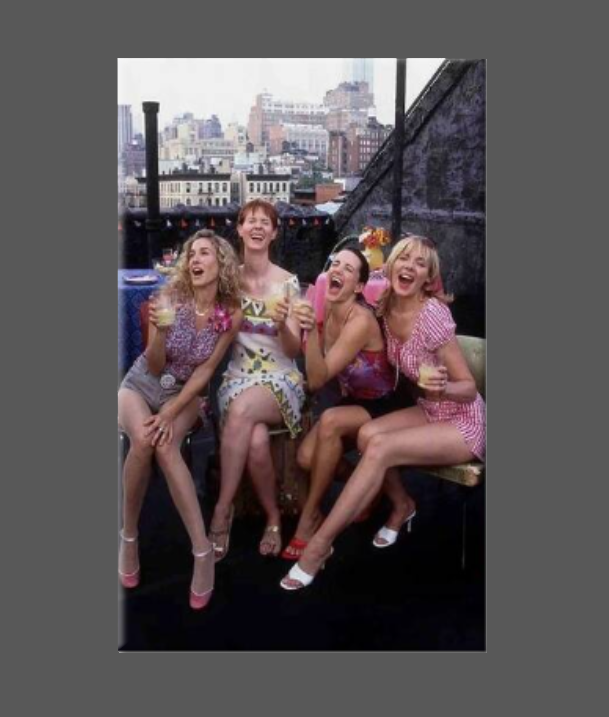SEX AND THE CITY, Magnet, Button, Mirror, Fridge, ROOFTOP: (1) Magnet