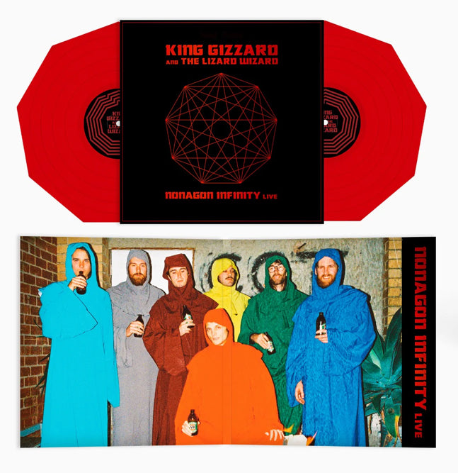 Nonagon Infinity Live (Indie Exclusive, Red Colored Vinyl, Limited Edition) (2 Lp's)- King Gizzard