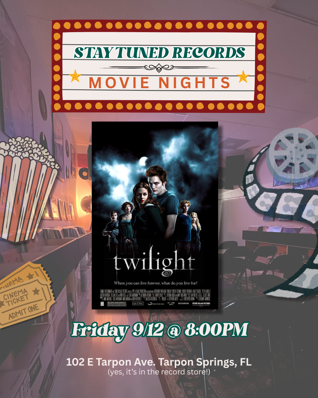 Stay Tuned Cinema: Twilight 09/12 @8:00pm
