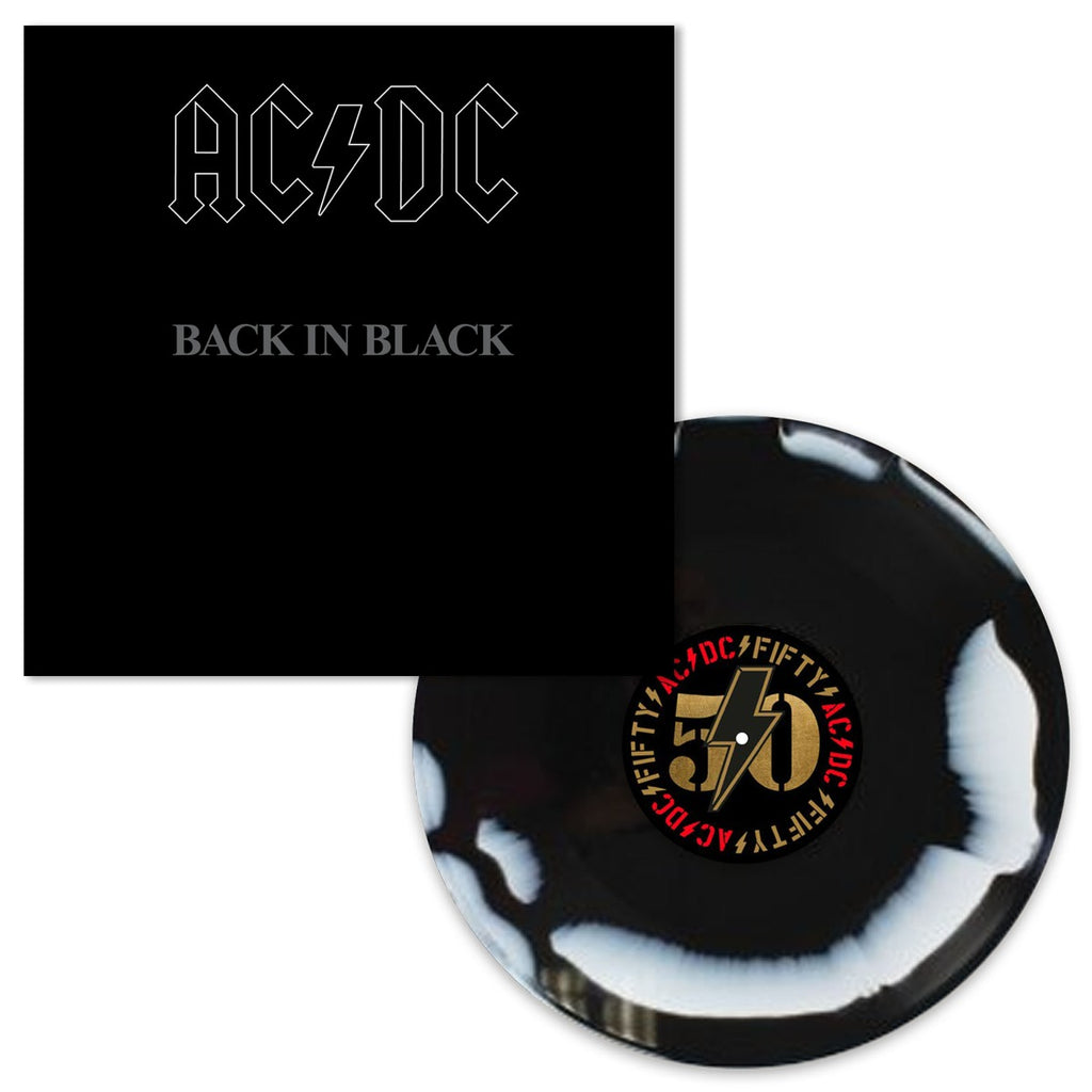 AC/DC Back In Black: 50th Anniversary (Limited Edition, Black & White Marble Colored Vinyl)