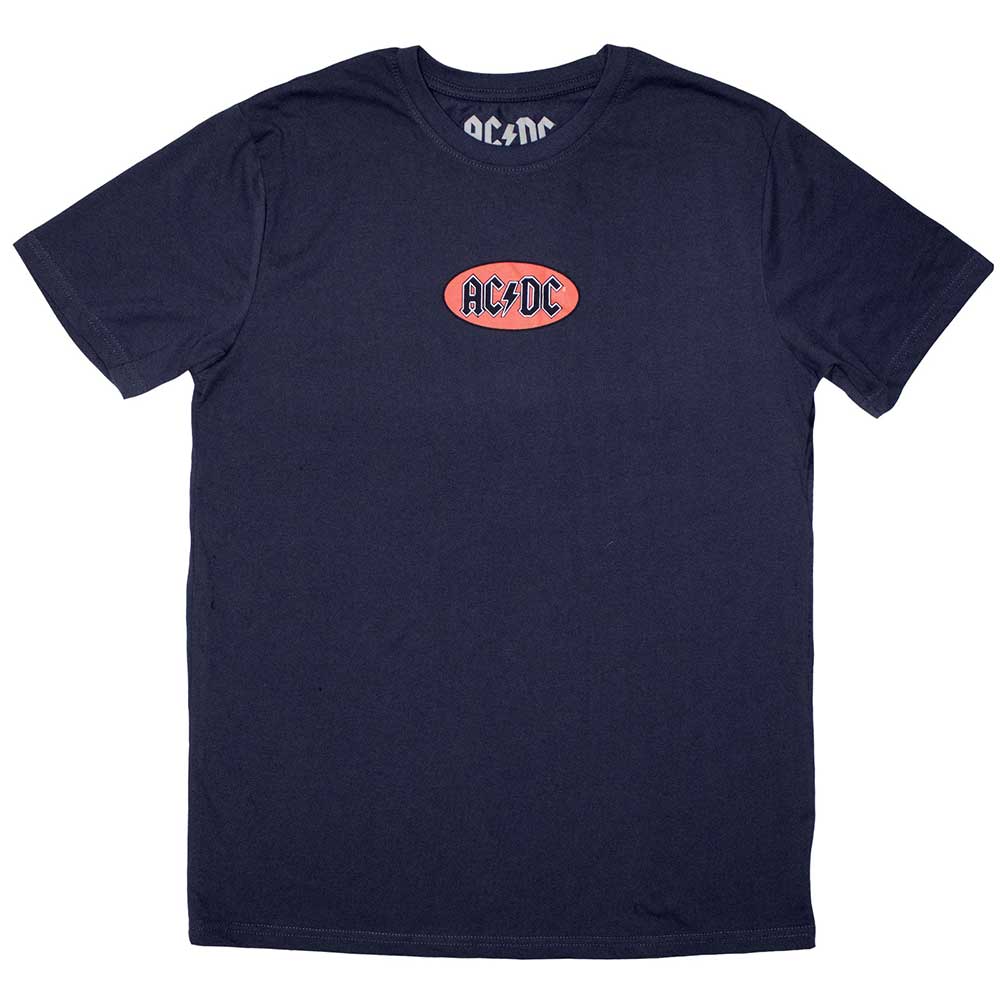 AC/DC Mini Oval Logo Blue