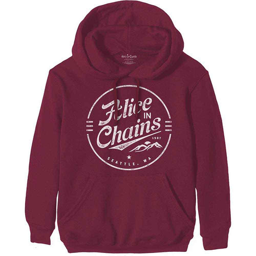 Alice In Chains Circle Emblem Red
