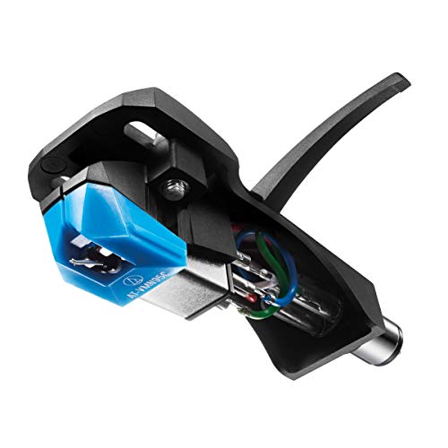 Audio-Technica Audio Technica AT-VM95C/H Headshell/Dual Moving Magnet Cartridge Kit (Black/Blue)