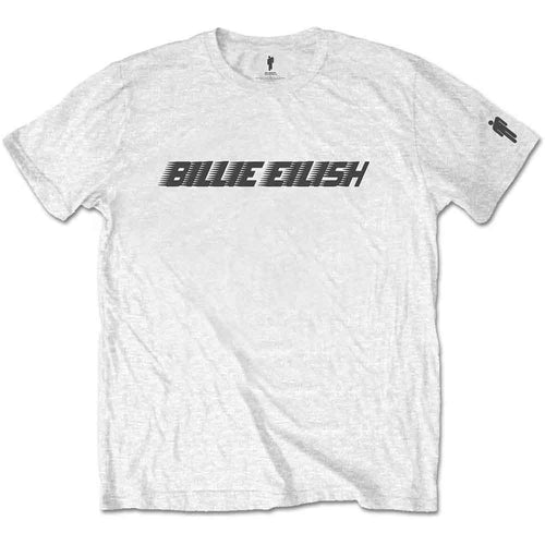 Billie Eilish Black Racer Logo White