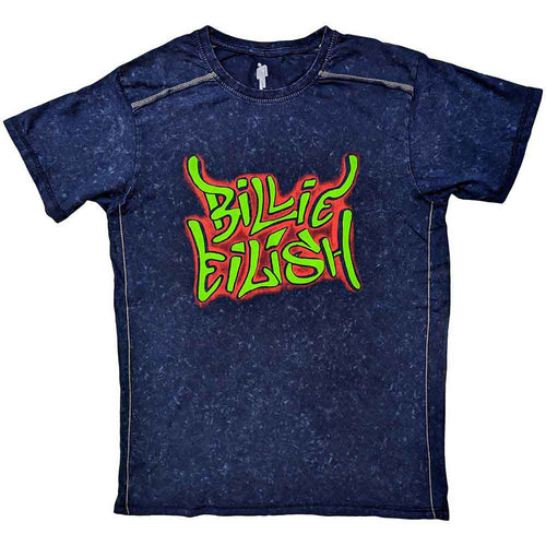 Billie Eilish Graffiti Blue