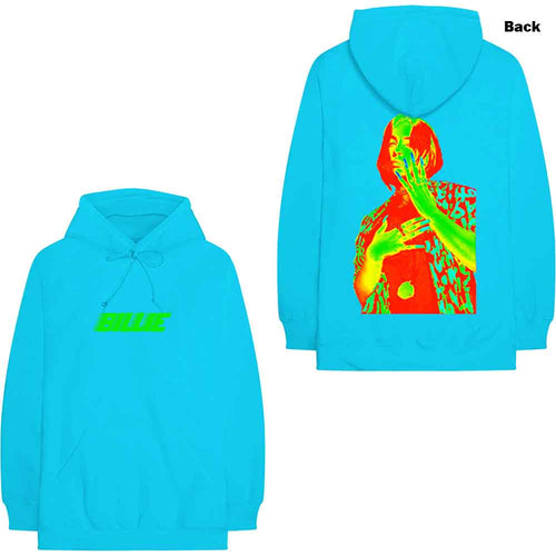 Billie Eilish Thermal Photo Blue