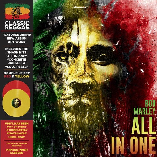 Bob Marley All in One (Red & Yellow Colored Vinyl Limited Edition, Remastered) (2 Lp's)