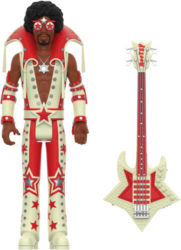 Bootsy Collins Super7 - Bootsy Collins - ReAction Figures Wv3 - Bootsy Collins (Glow) (Collectible, Action Figure)