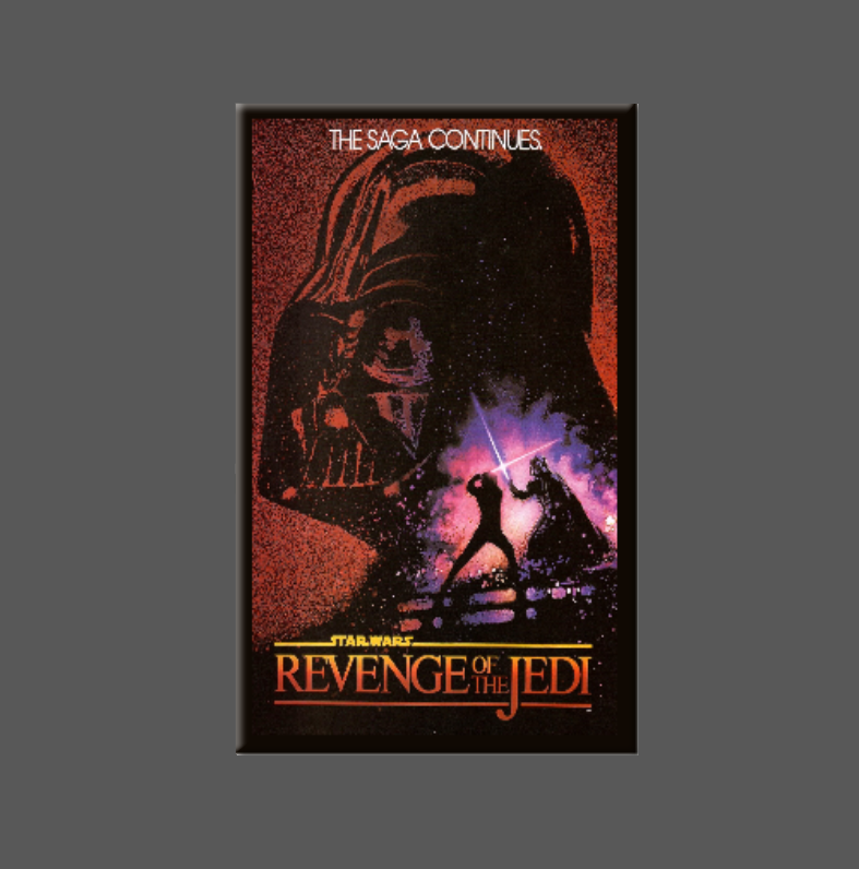 REVENGE OF THE JEDI, Magnet, Button, Mirror, Star Wars: (1) Magnet