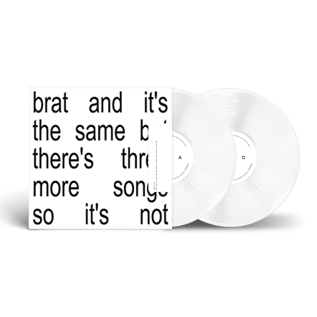 Charli XCX Brat and It’s the Same But There’s Three More Songs So It’s Not (Colored Vinyl, White) (2LP)