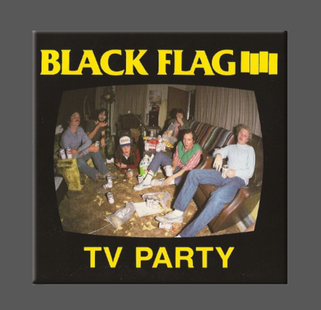 BLACK FLAG, Magnet, Button, TV PARTY: (1) Magnet