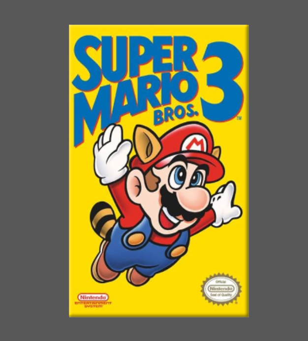 NES, SUPER MARIO 3, Magnet, Button, Mirror, NINTENDO: (1) Magnet