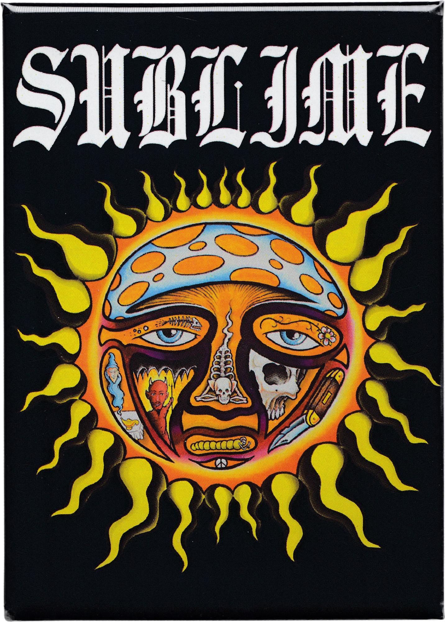 Magnet - Sublime 40 Oz. Sun Reggae Punk Rock Music Band 3.5"