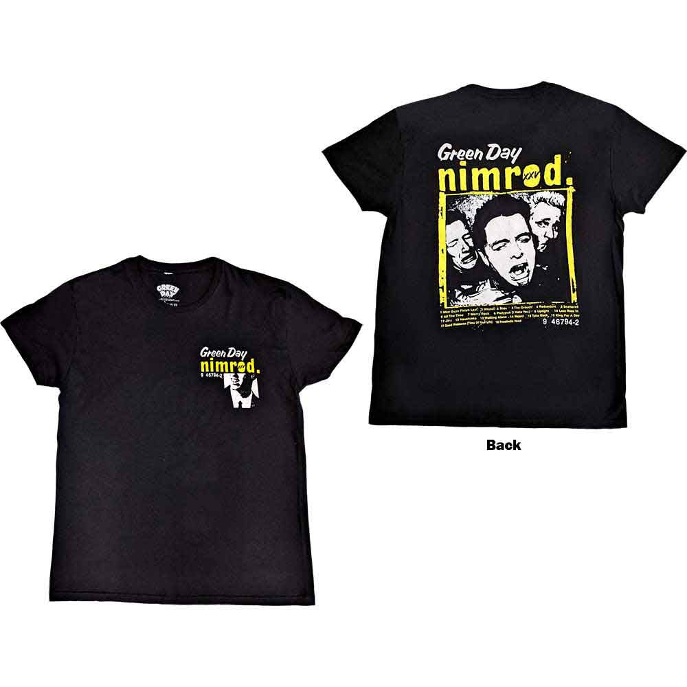 Green Day Nimrod Breast Print Black
