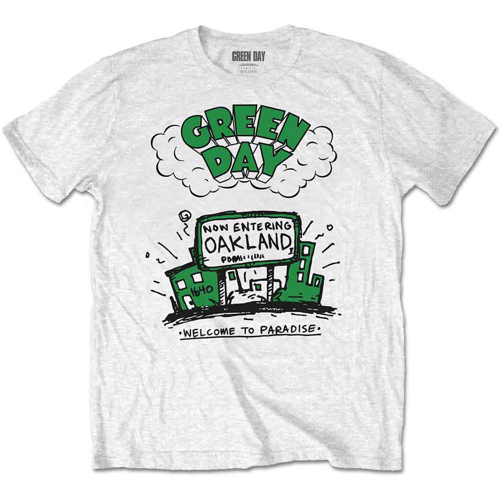 Green Day Welcome to Paradise White