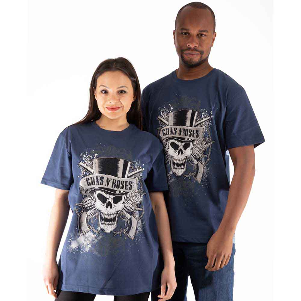 Guns N' Roses Faded Skull Blue