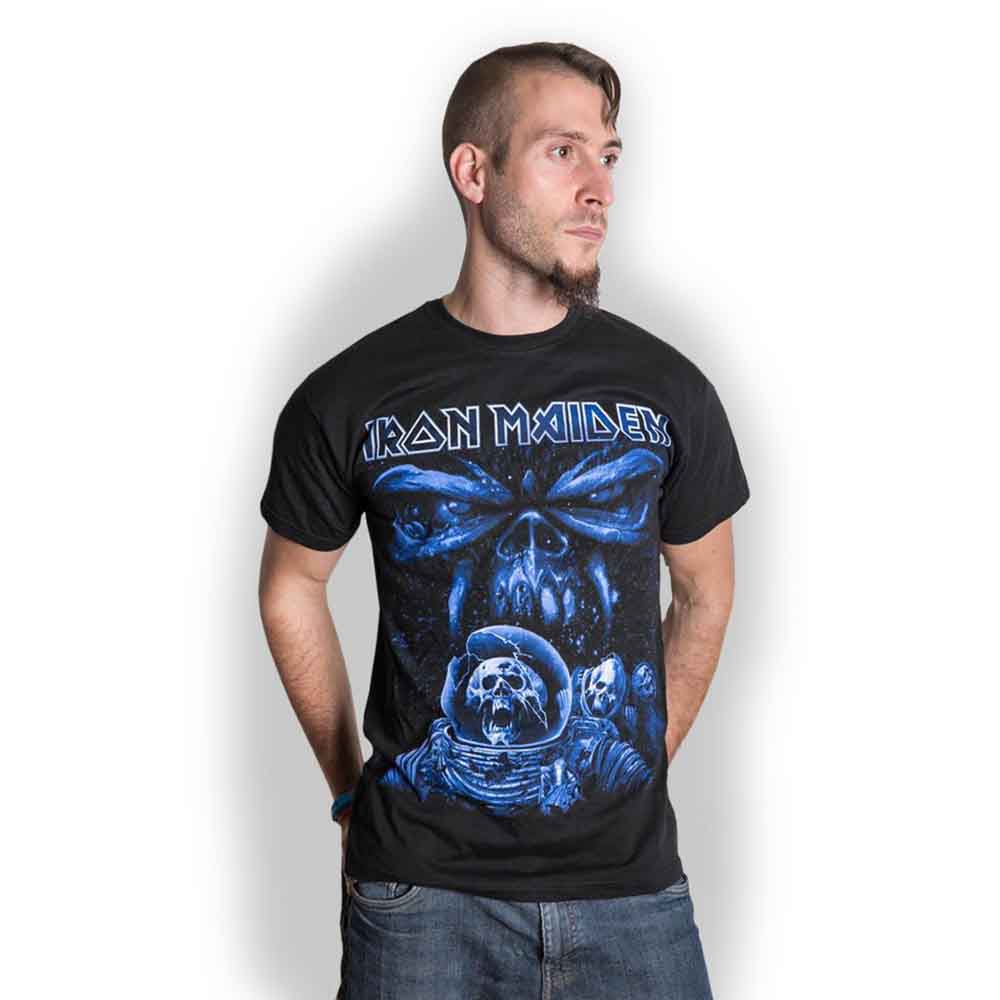 Iron Maiden Final Frontier Blue Album Spaceman Black