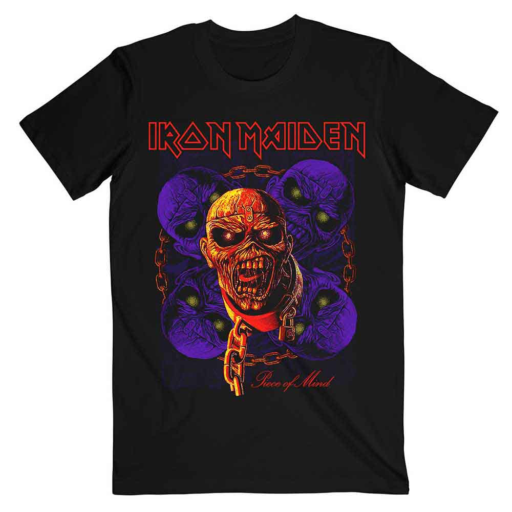 Iron Maiden Piece of Mind Multi Head Eddie Black