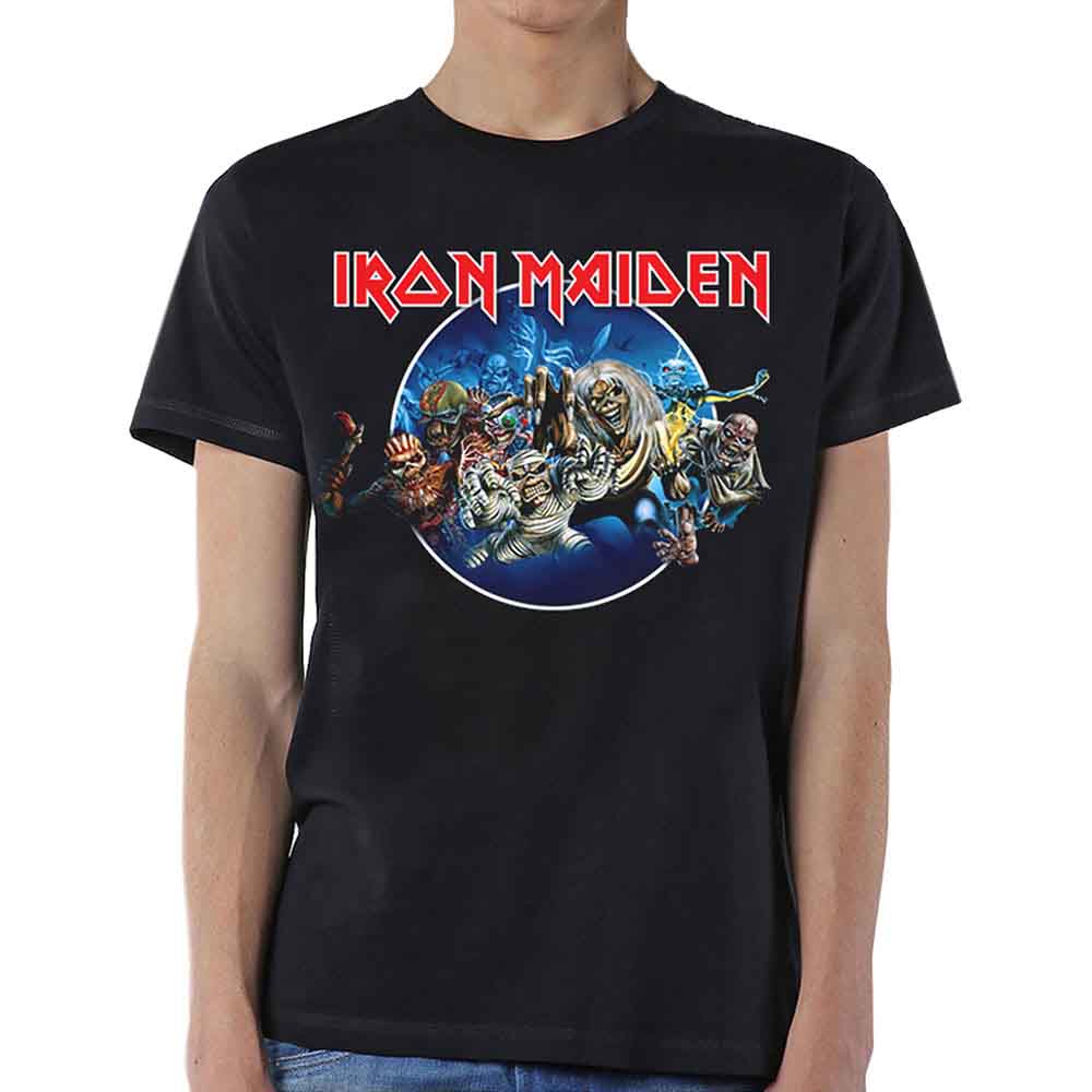 Iron Maiden Wasted Years Circle Black