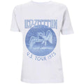Led Zeppelin Tour '75 Blue Wash White