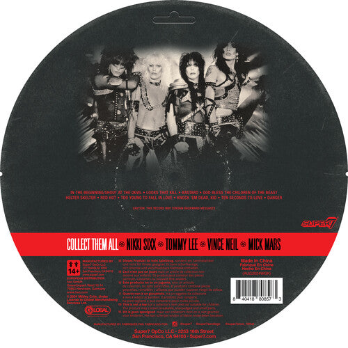 Motley Crue Super7 - Motley Crue - ReAction Figures Wv2 - Mick Mars (Shout At The Devil - Black & White) (Collectible, Action Figure)