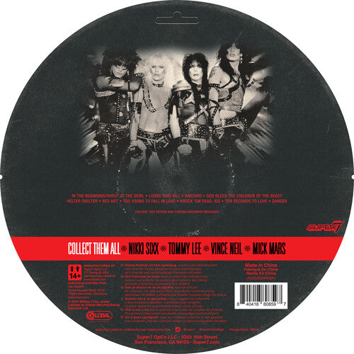 Motley Crue Super7 - Motley Crue - ReAction Figures Wv2 - Tommy Lee (Shout At The Devil - Black & White) (Collectible, Action Figure)