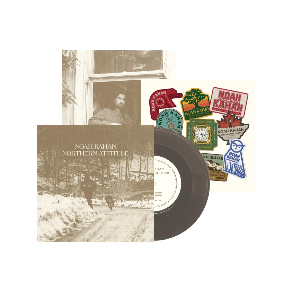 Noah Kahan Northern Attitude (Black Ice Colored Vinyl with Poster) (7" Single) [Import]