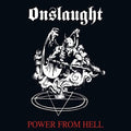 Onslaught Power From Hell (White W/ Red Splatter Vinyl)