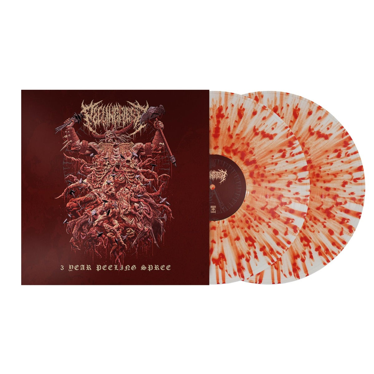 Peelingflesh 3 Year Peeling Spree (Candy Coated Corpse Splatter Colored Vinyl) (2 Lp's)