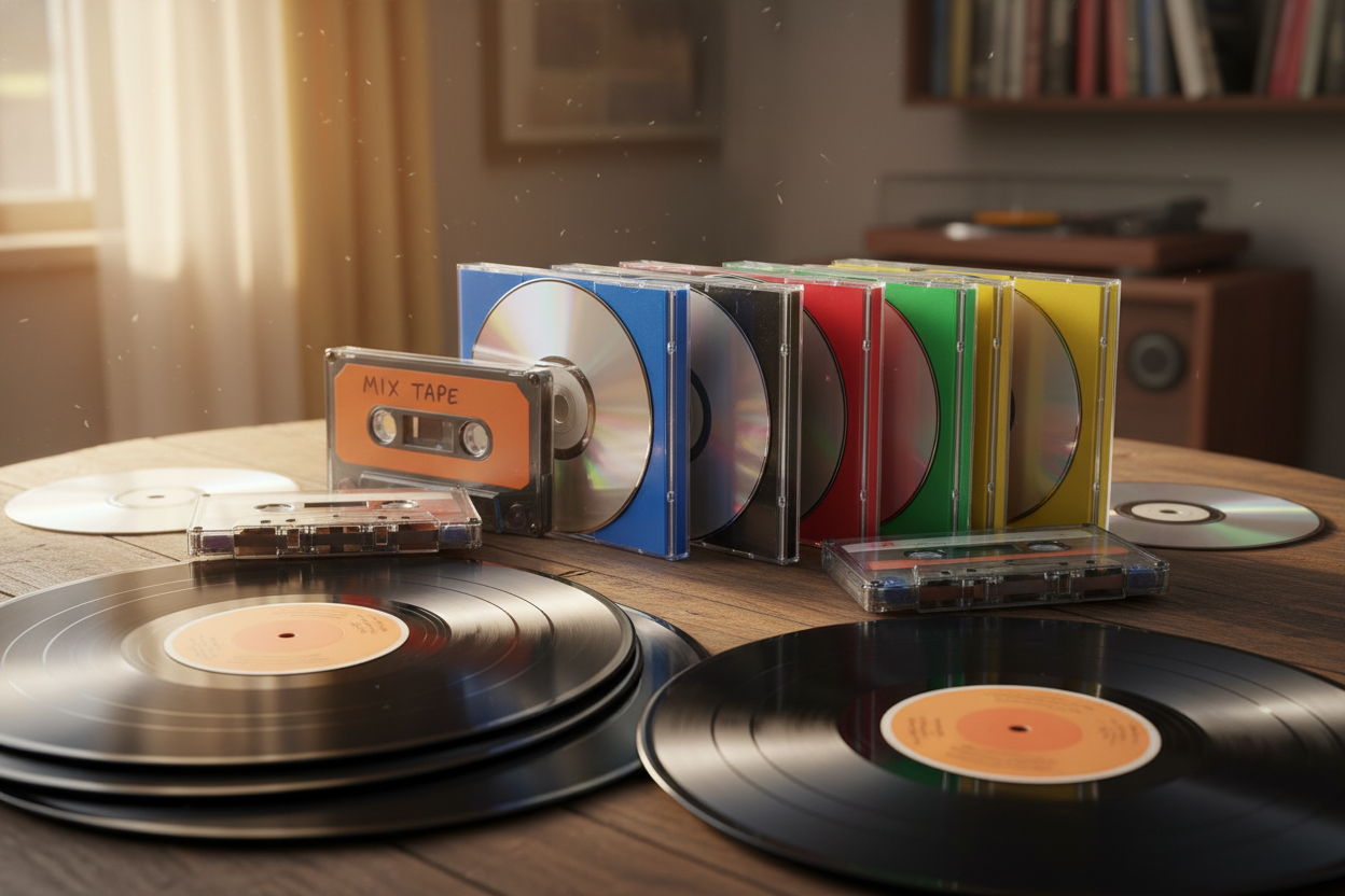Records, CDs, and Cassettes