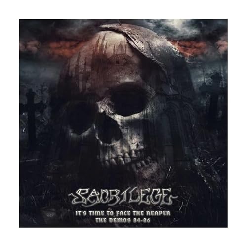 Sacrilege It'S Time To Face The Reaper - The Demos 84-86 (White W/ Black Splatter Vinyl 2Lp)