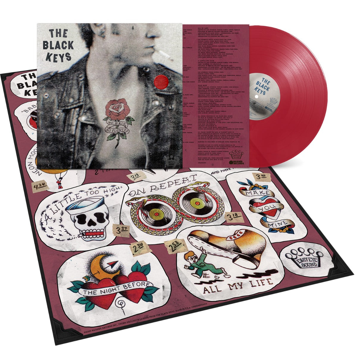The Black Keys No Rain, No Flowers (Indie Exclusive) (Ruby Red Vinyl) (Poster)