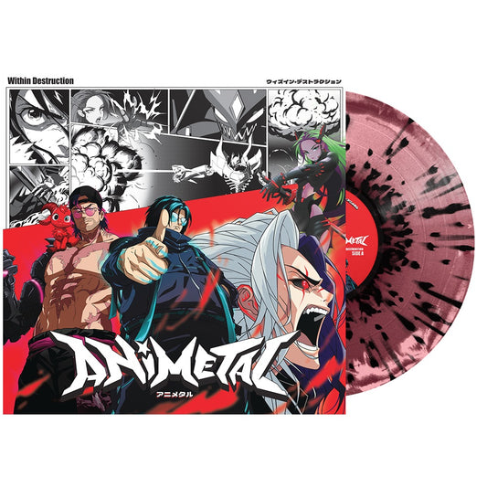 Within Destruction Animetal [Explicit Content] (Indie Exclusive, Limited Edition, Burgundy/ Pink & Black Splatter Colored Vinyl)